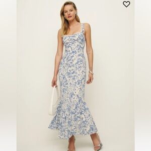 Reformation Irisa Dress Blue - Size 12